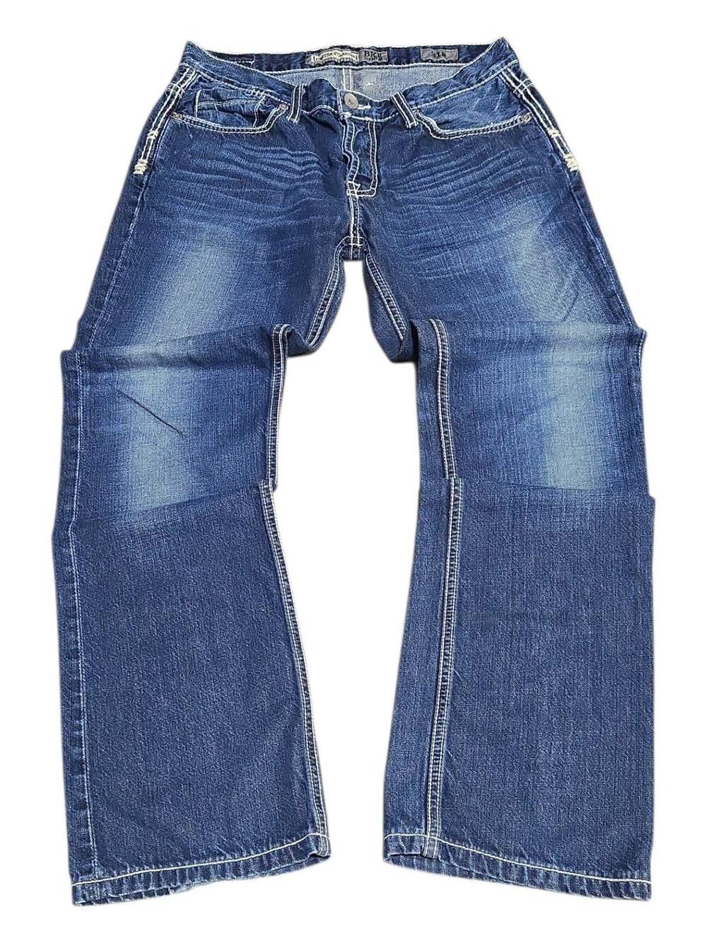 BKE Denim Carter Straight Size 31R Blue Denim Jeans